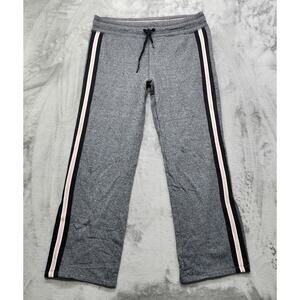 NEW Calvin Klein Performance Pants Womens XXL Gray Pink Side Stripe Trackpants
